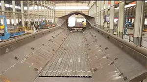 Pré-assemblage du convoyeur d'alimentation à tambour