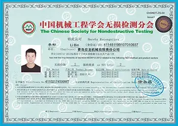 Certificat MT